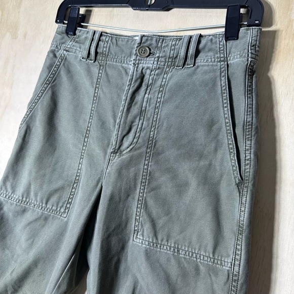 Citizens of Humanity Agni Utility Olive Green Cotton Jogger Pants Womens Size 23 - Picture 3 of 12